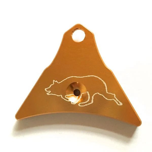 Logan Ventura Aluminium Whistle - Etched Border Collie Version
