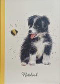 A5 Notebook with Collie pup