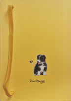 A5 Notebook with Collie pup