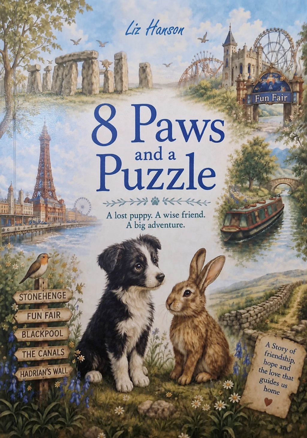 8 Paws and a Puzzle children's book