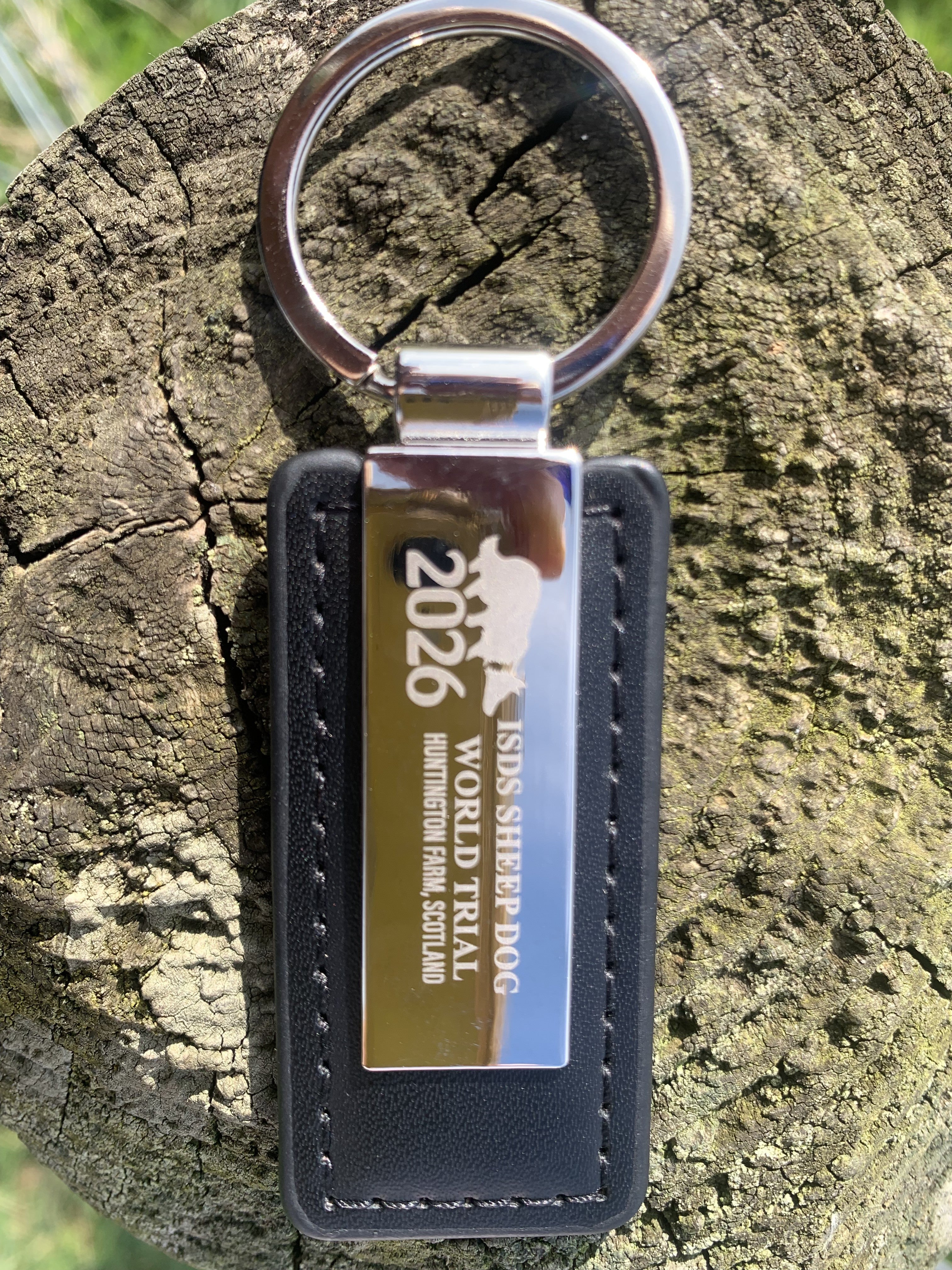 World Trial 2026 Leather Fob keyring