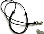 Leather cord lanyards