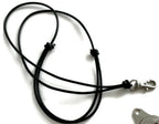 Leather cord lanyards