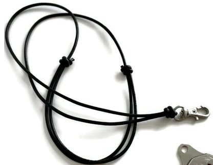 Leather cord lanyards