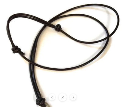 Leather cord lanyards
