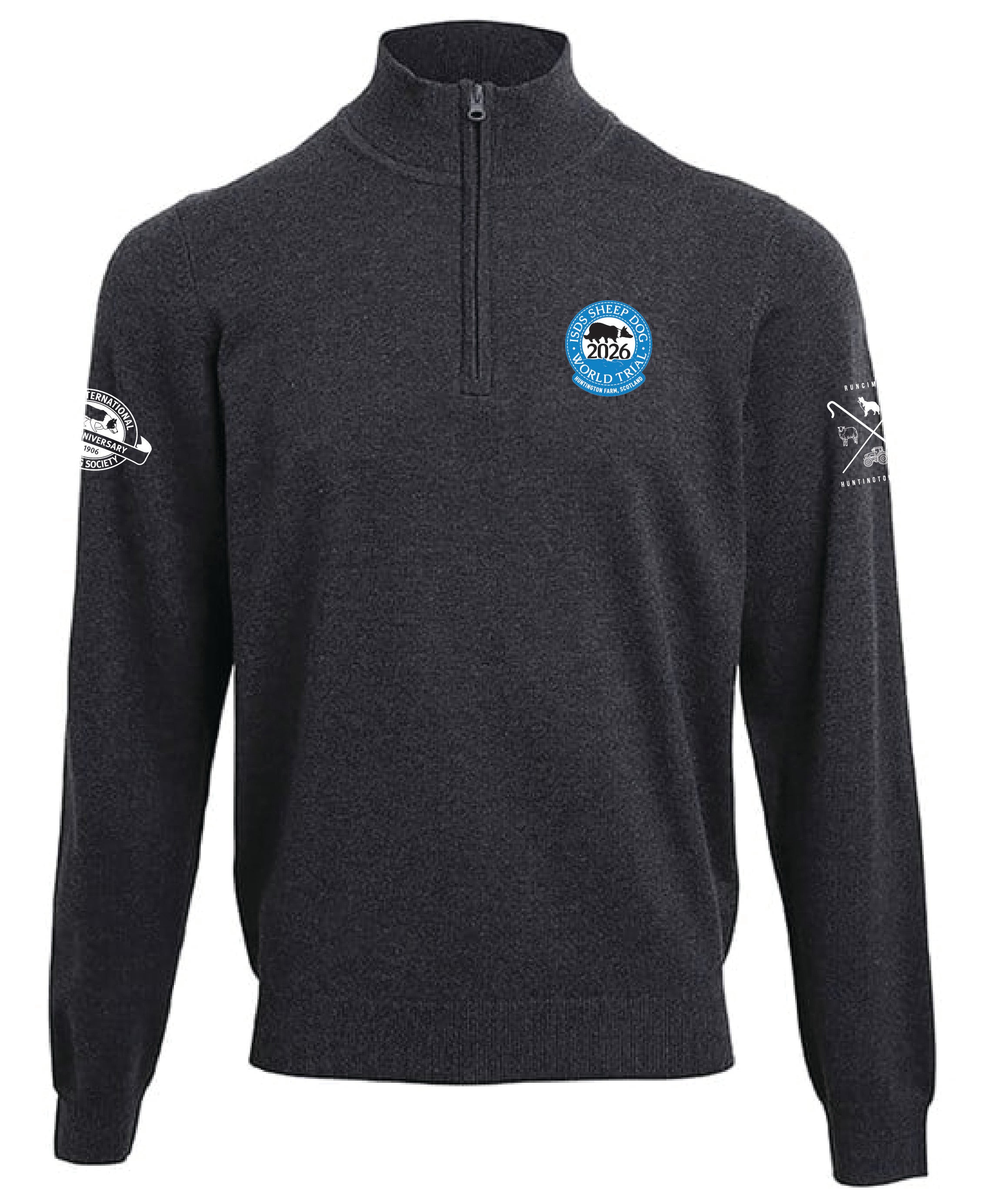 World Trial 2026 1/4 zip Adult Knitted Sweater