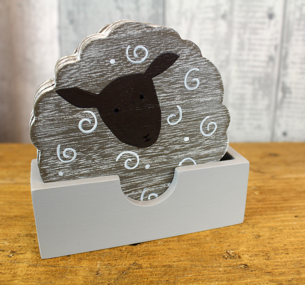 Wooden Sheep Coasters